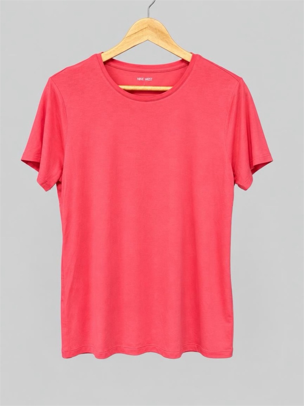 Nine West Coral Short-Sleeve Crewneck Tee
